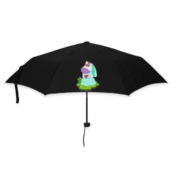 Licorne mariée coeur mariage - Parapluie standard - noir - Devant