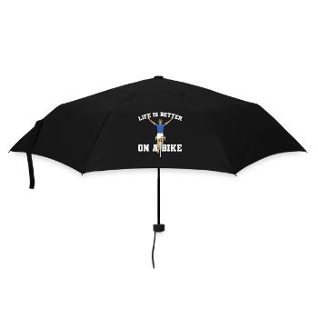 Life is better on a bike - Umbrella (small) - black - Front