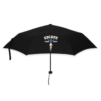 Flucht vor deiner Frau - Regenschirm (klein) - Schwarz - Vorne