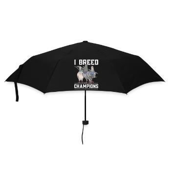 Taubensport Taubenzüchter Brieftaube - Regenschirm (klein) - Schwarz - Vorne