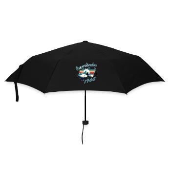 1965 Birthday Sauerländer Original Retro Sunset - Umbrella (small) - black - Front