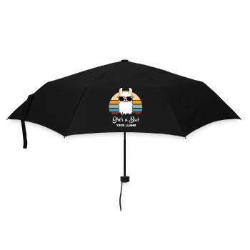 C’est un mauvais lama Yaya TShirt maman maman grand-mère - Parapluie standard - noir - Devant