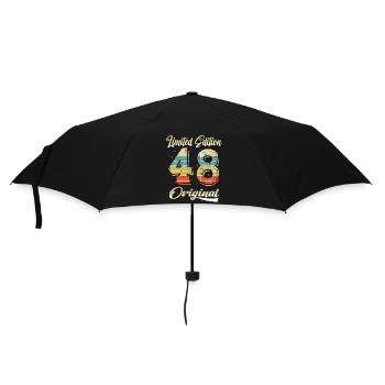 76 ans anniversaire vintage 1948 édition limitée - Parapluie standard - noir - Devant