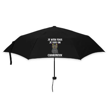 Humour chat chartreux - Parapluie standard - noir - Devant