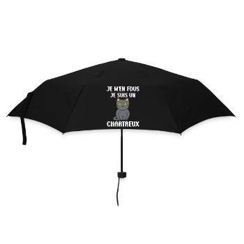 Humour chat chartreux - Parapluie standard - noir - Devant