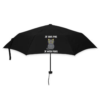 Humour chat chartreux - Parapluie standard - noir - Devant