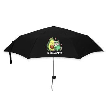 Schlavocato Schlafshirt Nachthemd Pyjama Schlaf - Regenschirm (klein) - Schwarz - Vorne