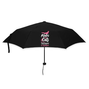 Pilates Instructor Teacher Cat - Umbrella (small) - black - Front