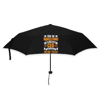 Retirement Funny Pension Pensioner Pension - Umbrella (small) - black - Front