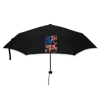 Skull USA Pride - Umbrella (small) - black - Front