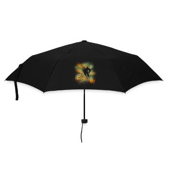 Eishockey – Spieler auf dem Eis - Regenschirm (klein) - Schwarz - Vorne