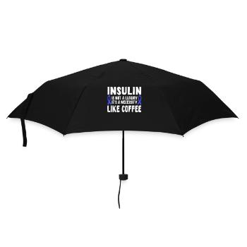 Insulin and coffee - Umbrella (small) - black - Front