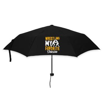 Wrestling my favorite Season - Regenschirm (klein) - Schwarz - Vorne