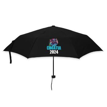 Croatie 2024 Travel Tour Team - Parapluie standard - noir - Devant