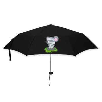 Mouse Halloween Mummy - Umbrella (small) - black - Front