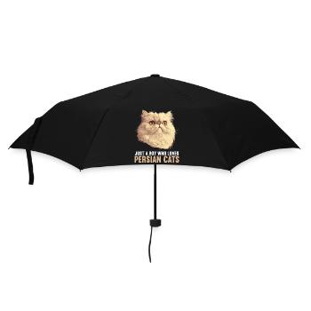 Persian Cat Perserkatze - Regenschirm (klein) - Schwarz - Vorne