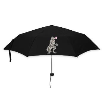 Werwolf Halloween Kaugummi - Regenschirm (klein) - Schwarz - Vorne