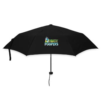 Budgie Party Poopers Ornamental Bird Budgie Lover - Umbrella (small) - black - Front