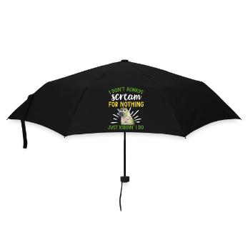 Molinasittich Papagei Vogel Sittich - Regenschirm (klein) - Schwarz - Vorne