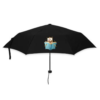 Reading pleasure for book lovers - Umbrella (small) - black - Front