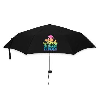 Cultivando Bilingües Spanish Teacher - Umbrella (small) - black - Front