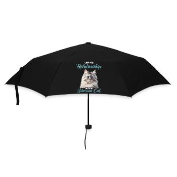 Siberian Cat Sibirische Katze - Umbrella (small) - black - Front