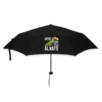 Parrot Here For You Always Bird Owner Parrot Lover - Regenschirm (klein) - Schwarz - Vorne