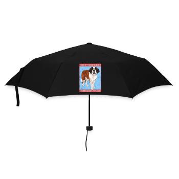 St. Bernard Mistress St. Bernard Dog Gift - Umbrella (small) - black - Front