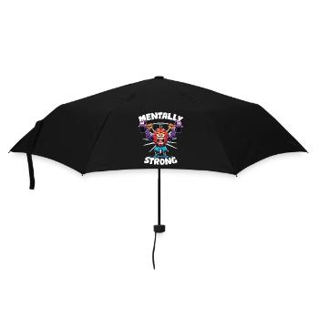 Mentally strong - well-being - Umbrella (small) - black - Front