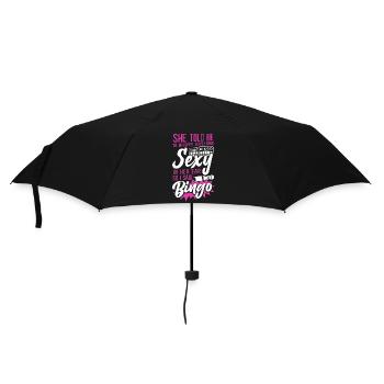 Bingo Player Ironic Sarcastic She - Regenschirm (klein) - Schwarz - Vorne