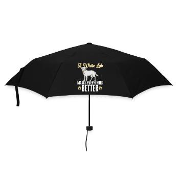 Labrador Retriever blanc Labrador Labrador blanc - Parapluie standard - noir - Devant