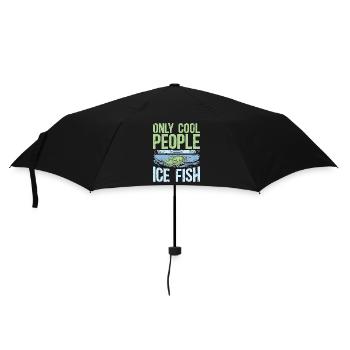 Pêche sur glace Seulement les gens cool Poisson sur glace Lac gelé - Parapluie standard - noir - Devant