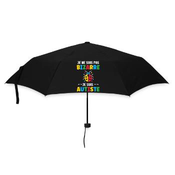Je ne suis pas bizarre je suis autiste - Parapluie standard - noir - Devant