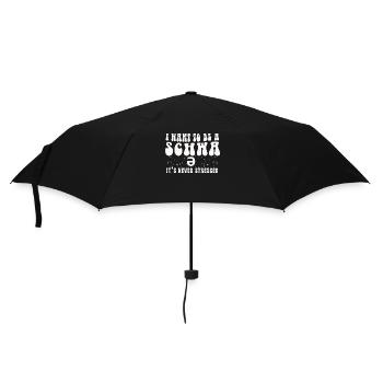 Ich will ein Schwa sein, der nie gestresst ist - Regenschirm (klein) - Schwarz - Vorne