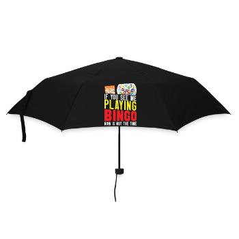 Bingo Player If You See Me Playing - Regenschirm (klein) - Schwarz - Vorne