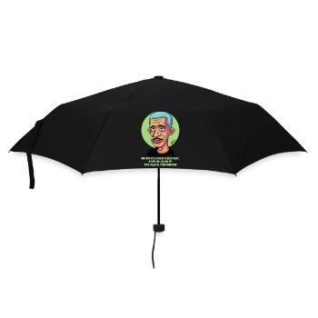 After a bad day, try again tomorrow - Umbrella (small) - black - Front