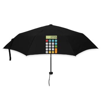 Bonjour Calculatrice - Parapluie standard - noir - Devant