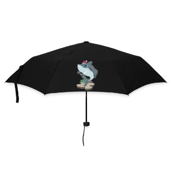 Requin Canne de Noël - Parapluie standard - noir - Devant