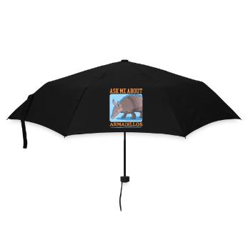 Armadillo Funny Nine-Tie Armadillo Gift - Umbrella (small) - black - Front