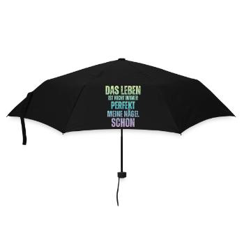 Life isn't always perfect Manicure - Umbrella (small) - black - Front