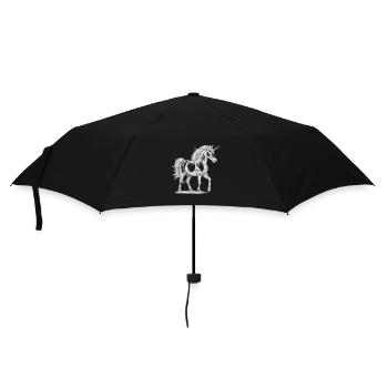Unicorns, Unicorn, Mythical Animals, Fairy Tale Character - Umbrella (small) - black - Front