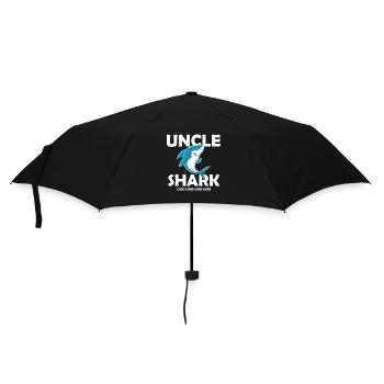 Uncle Shark Shirt Fathers Day Gift Idea For Uncle - Regenschirm (klein) - Schwarz - Vorne