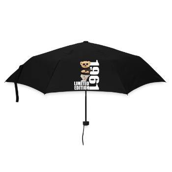Édition limitée 1961 ours ours anniversaire 1961 - Parapluie standard - noir - Devant