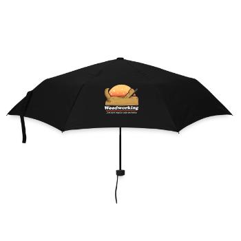 Holzarbeiten Tischler Schreiner Bastler Geschenk - Regenschirm (klein) - Schwarz - Vorne
