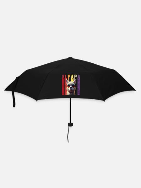 Funny alpaca parameter with sunglasses - Umbrella (small) - black