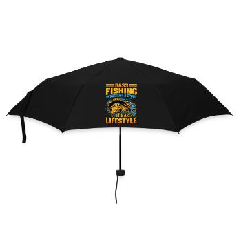 La pêche à l’achigan n’est pas seulement un sport, c’est un mode de vie - Parapluie standard - noir - Devant