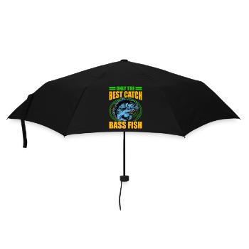 Nur der beste Fang Barschfische - Regenschirm (klein) - Schwarz - Vorne