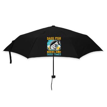 Bass Fish Beers and Good Times - Umbrella (small) - black - Front