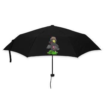 Krähe Halloween Zombie - Regenschirm (klein) - Schwarz - Vorne
