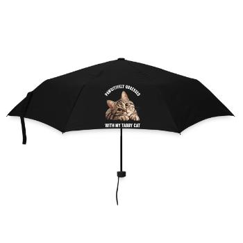 Chaton tigré chat tigré - Parapluie standard - noir - Devant